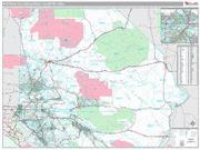 Riverside-San Bernardino-Ontario Metro Area Digital Map Premium Style